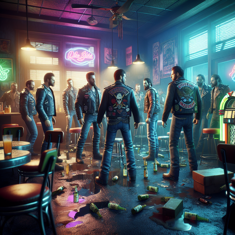 Outlaws MC Bar Fight Escalates as Investigation Unfolds