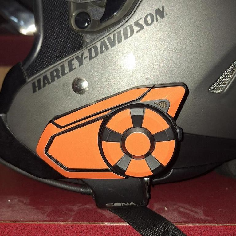 FOR SENA 30K INTERCOM COMMUNICATION SYSTEM USE PROTECTION DECAL STICKERS ORANGE COLOR