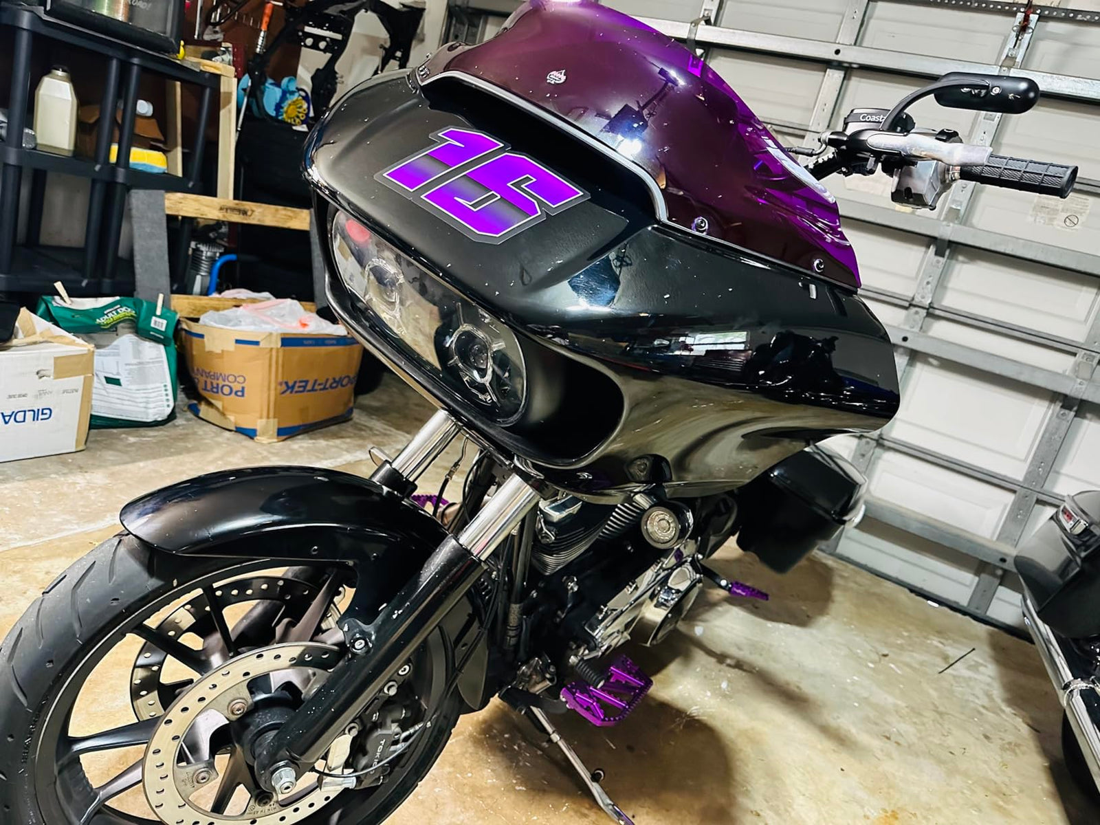 T26 CUSTOM RACING NUMBER STICKERS TRACK DAY NUMBER MAGNET DECALS RALLY CAR MOTOCROSS OFF-ROAD BIKE T26 PURPLE NUMBER 16
