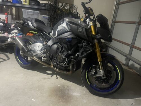 FOR YAMAHA MT-10 LOGO 17 INCH RIM WHEEL STICKERS MM01B RIM EDGE TAPES