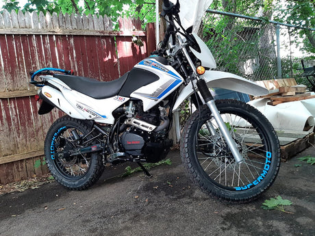 For Tao Motor 17 inch Rim Wheel Stickers SUPERMOTO Dirt Bike Inner Rim Decal Aqua