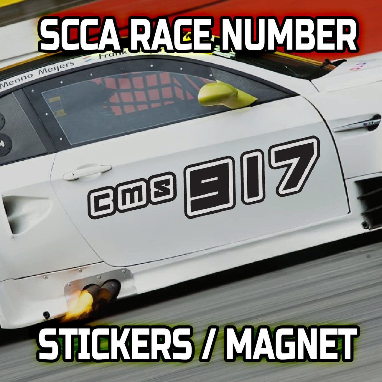 Race Track Decals / Magnet - SCCA