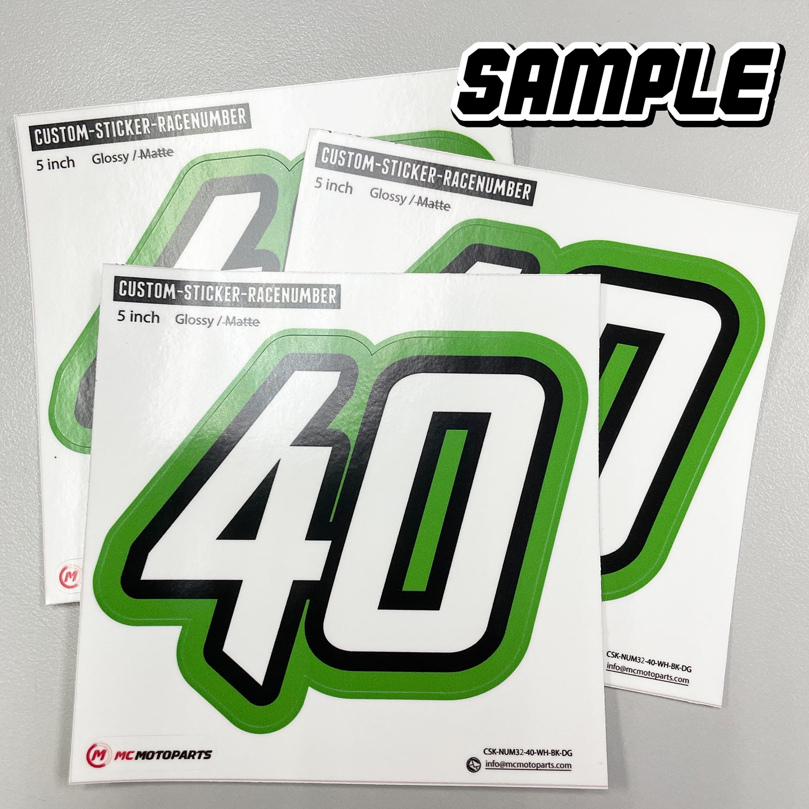 Custom Racing Number Name Sticker | StickerBao Wheel Sticker Store