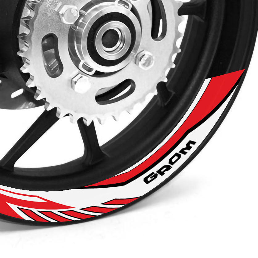 ADVANCED 2-Piece Rim Sticker Bike Model Style Vinyl Decal Rim Wheel Sticker