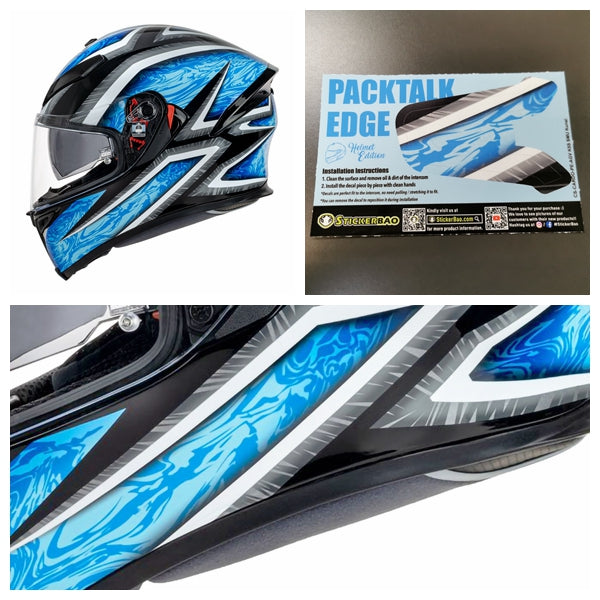 For Cardo Packtalk Edge Neo Communication System Use Protection Graphics Decal Stickers - Color For SMU Kunai - StickerBao Wheel Sticker Store