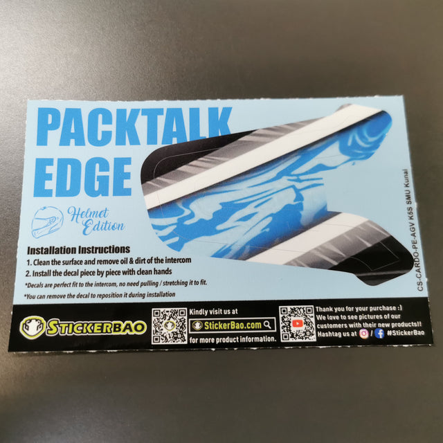 For Cardo Packtalk Edge Neo Communication System Use Protection Graphics Decal Stickers - Color For SMU Kunai - StickerBao Wheel Sticker Store