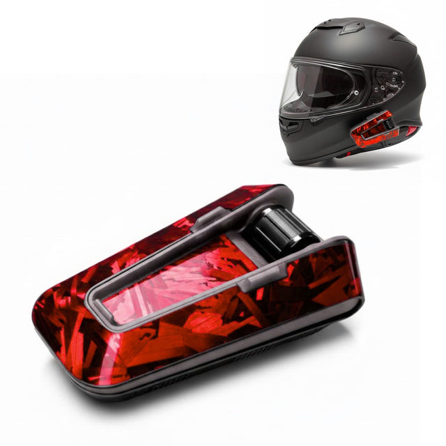 For Cardo Packtalk Edge Neo Pro Skin Stickers Graphics Decal Protection Forged Cardon Glossy Red