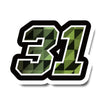 Customize your ride with our cool racing number stickers.