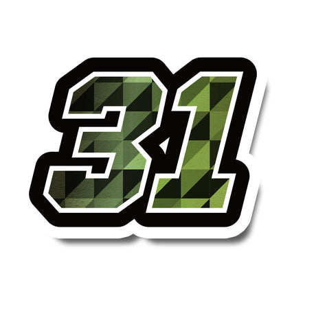 Customize your ride with our cool racing number stickers.