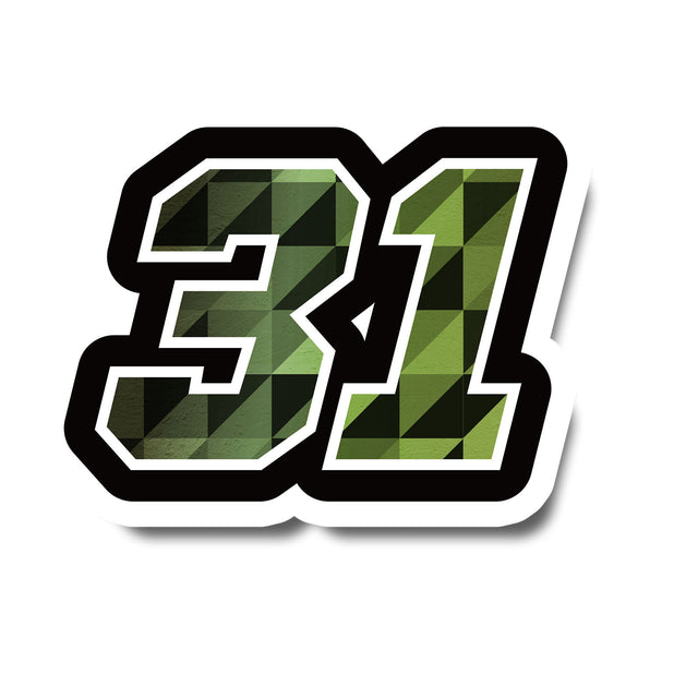Customize your ride with our cool racing number stickers.