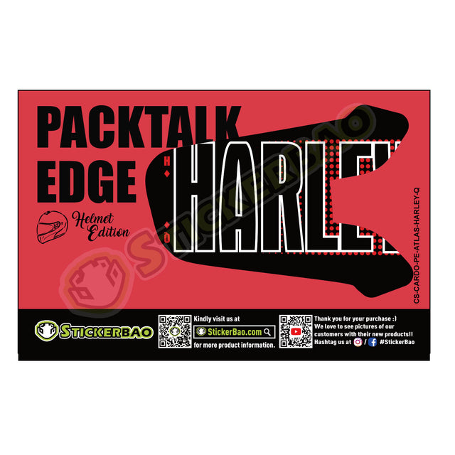 For Cardo Packtalk Edge Neo Pro Communication System Use Protection Graphics Decal Stickers - Color For 4.0 Harley Quinn