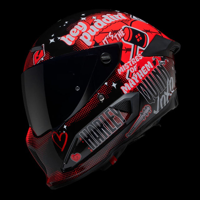 For Cardo Packtalk Edge Neo Pro Communication System Use Protection Graphics Decal Stickers - Color For 4.0 Harley Quinn