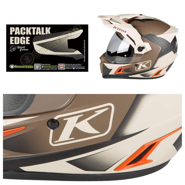 For Cardo Packtalk Edge Neo Pro Communication System Use Protection Graphics Decal Stickers - Color For Krios Pro Peyote