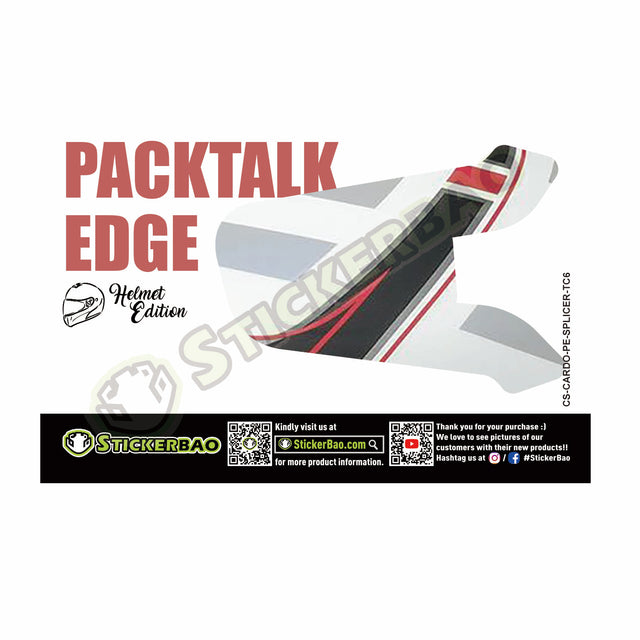 For Cardo Packtalk Edge Neo Pro Communication System Use Protection Graphics Decal Stickers - Color For Shoei NEOTEC II Splicer TC-6