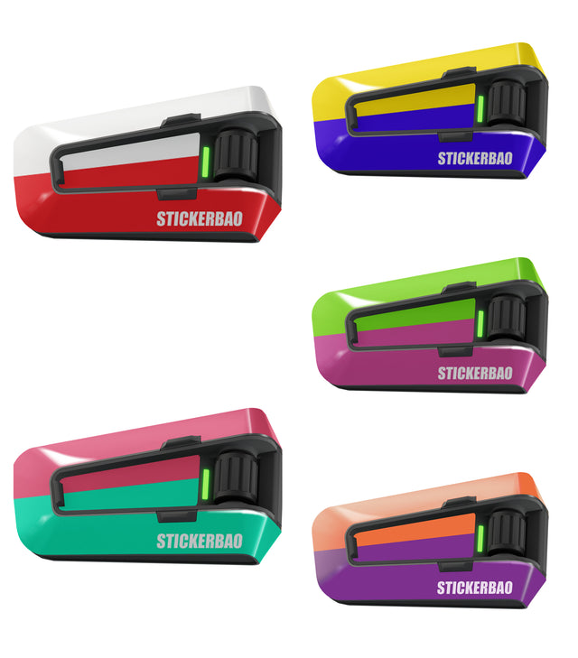 Para Cardo Packtalk Edge Neo, use calcomanías gráficas protectoras de doble tinte: accesorios para motocicletas
