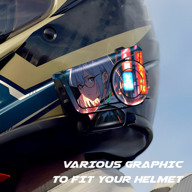 For Sena 60S Skin Stickers Communication System Protection Graphics Decal Glasses Girl Motorcycle Accessories