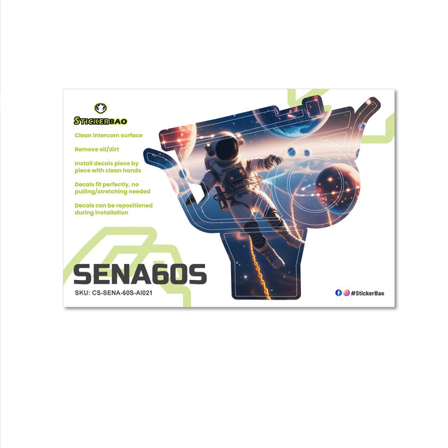 For Sena 60S Skin Stickers Communication System Protection Graphics Decal Galaxy Explorer Motorcycle Accessories