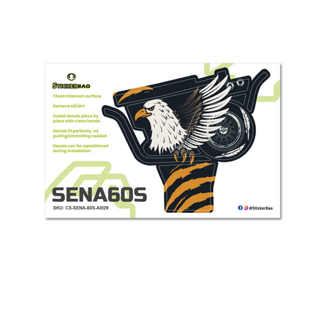 For Sena 60S Skin Stickers Communication System Protection Graphics Decal Eagle Motorcycle Accessories