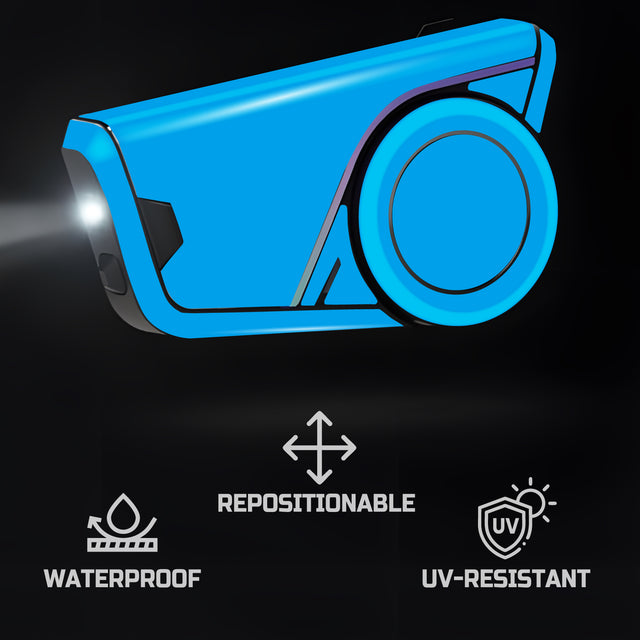 For Sena 60S Skin Stickers Communication System Protection Graphics Decal Solid Color Aqua Motorcycle Accessories