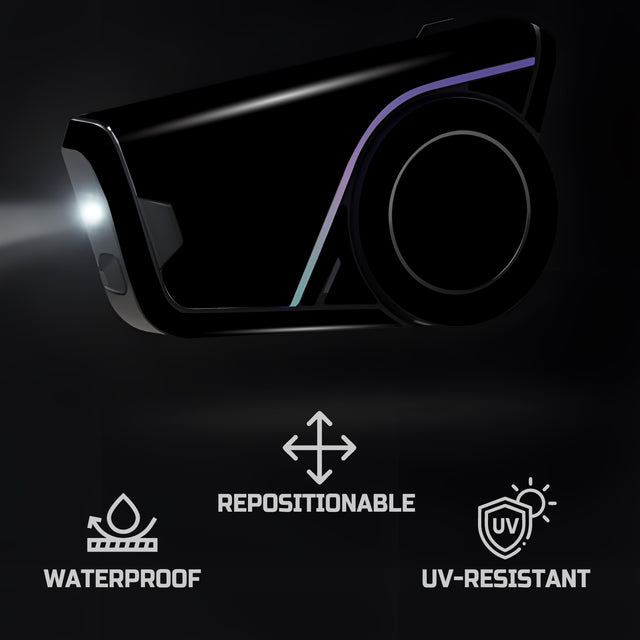 For Sena 60S Skin Stickers Communication System Protection Graphics Decal Solid Color Black Motorcycle Accessories