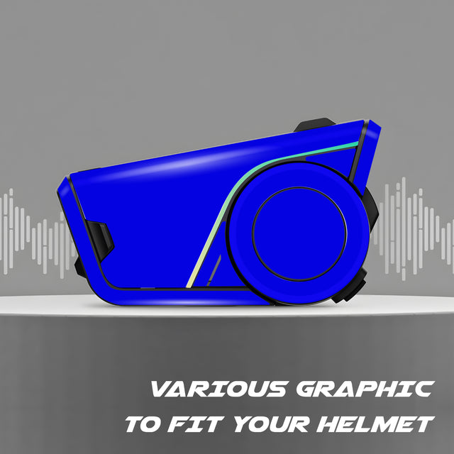 For Sena 60S Skin Stickers Communication System Protection Graphics Decal Solid Color Blue Motorcycle Accessories