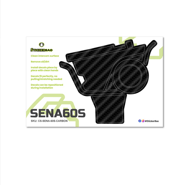 For Sena 60S Skin Stickers Communication System Protection Graphics Decal Carbon Fiber Motorcycle Accessories