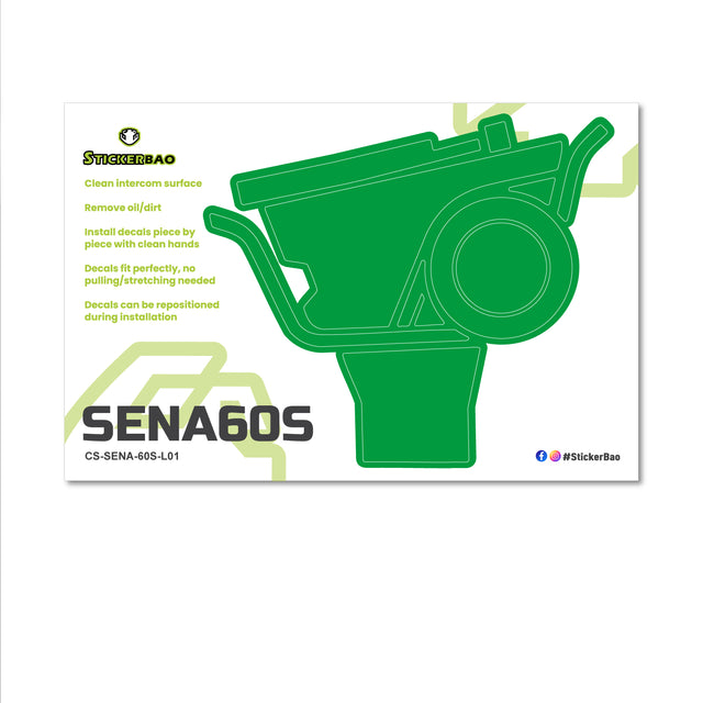 For Sena 60S Skin Stickers Communication System Protection Graphics Decal Solid Color Dark Green Motorcycle Accessories