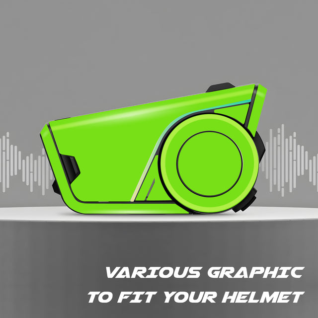 For Sena 60S Skin Stickers Communication System Protection Graphics Decal Solid Color Green Motorcycle Accessories