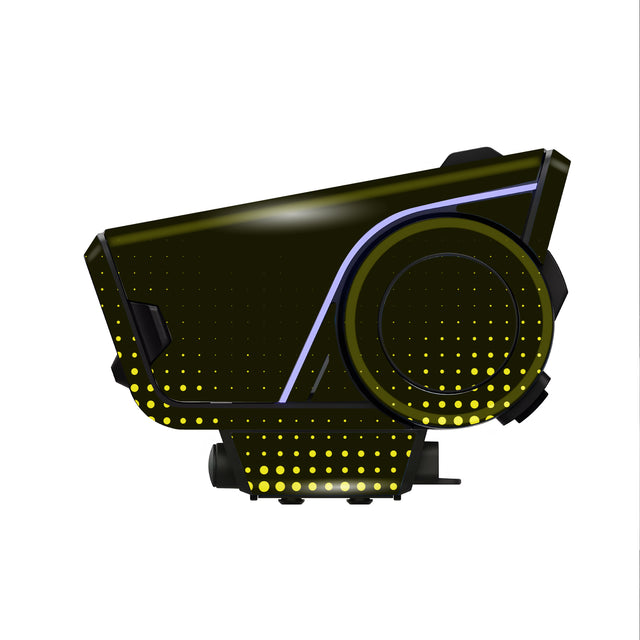 For Sena 60S Skin Stickers Communication System Protection Graphics Decal L03 Dot Black Yellow Motorcycle Accessories