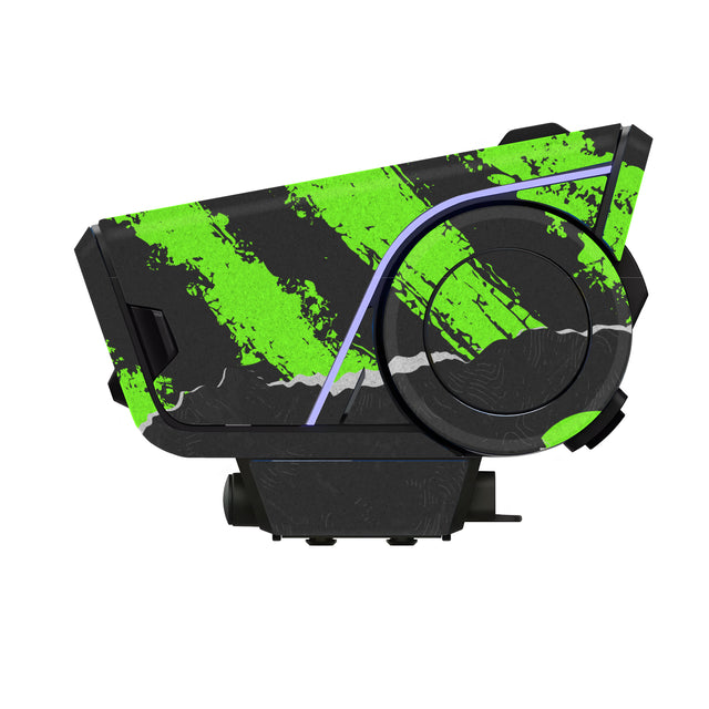 For Sena 60S Skin Stickers Communication System Protection Graphics Decal L04 Abstract Green Motorcycle Accessories
