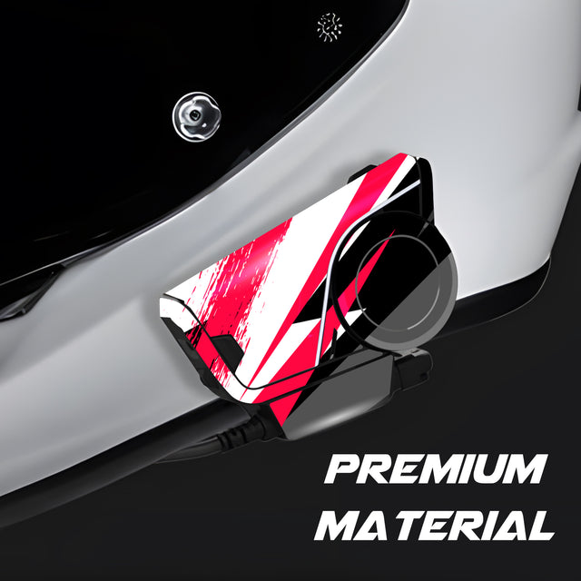 For Sena 60S Skin Stickers Communication System Protection Graphics Decal L05 Abstract Red Motorcycle Accessories