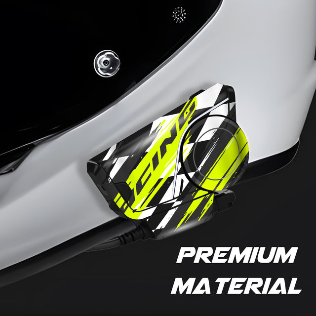 For Sena 60S Skin Stickers Communication System Protection Graphics Decal L07 Abstract Green Motorcycle Accessories