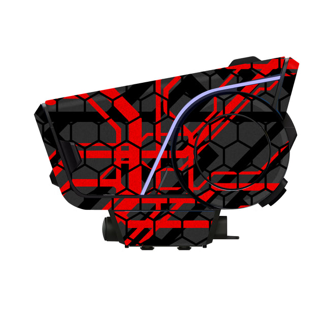 For Sena 60S Skin Stickers Communication System Protection Graphics Decal L10 Abstract Red Motorcycle Accessories