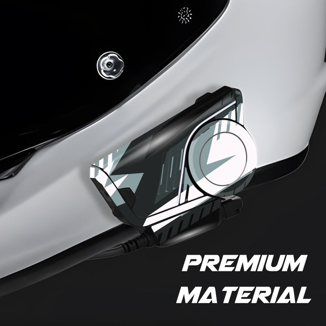 For Sena 60S Skin Stickers Communication System Protection Graphics Decal L12 Abstract Black White Motorcycle Accessories