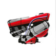 For Sena 60S Skin Stickers Communication System Protection Graphics Decal L15 Abstract Red Gray Motorcycle Accessories