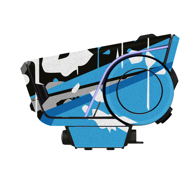 For Sena 60S Skin Stickers Communication System Protection Graphics Decal L16 Abstract Aqua Motorcycle Accessories