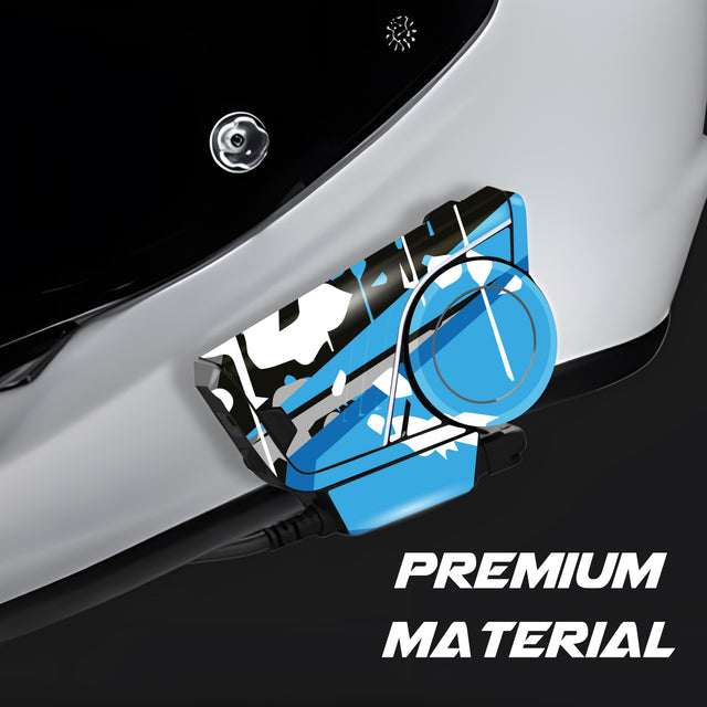 For Sena 60S Skin Stickers Communication System Protection Graphics Decal L16 Abstract Aqua Motorcycle Accessories