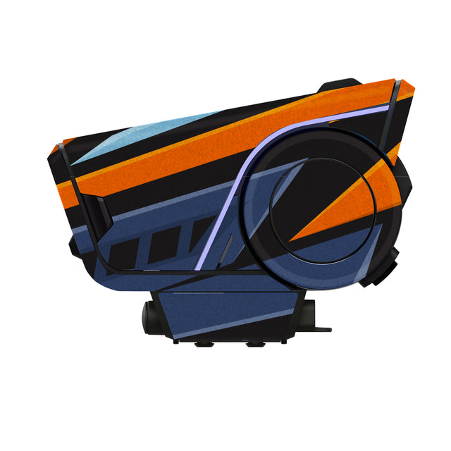 For Sena 60S Skin Stickers Communication System Protection Graphics Decal L19 Abstract Orange Blue Motorcycle Accessories