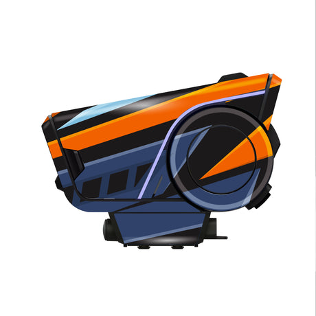 For Sena 60S Skin Stickers Communication System Protection Graphics Decal L19 Abstract Orange Blue Motorcycle Accessories