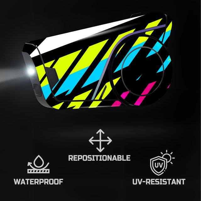 For Sena 60S Skin Stickers Communication System Protection Graphics Decal L24 Abstract Colorful Motorcycle Accessories