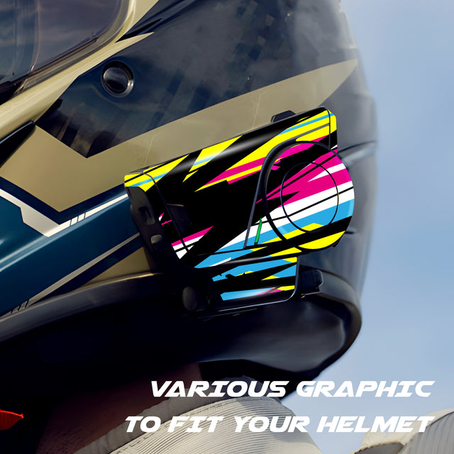 For Sena 60S Skin Stickers Communication System Protection Graphics Decal L25 Abstract Colorful Motorcycle Accessories