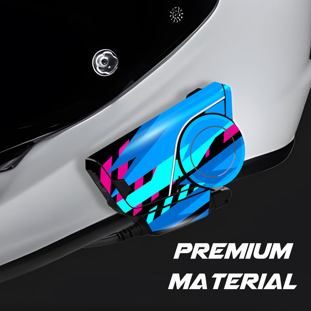 For Sena 60S Skin Stickers Communication System Protection Graphics Decal L26 Abstract Blue Motorcycle Accessories