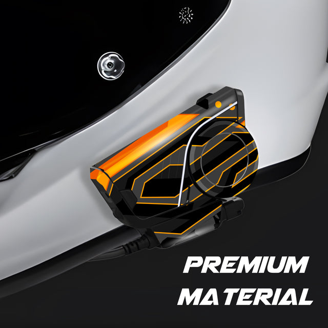For Sena 60S Skin Stickers Communication System Protection Graphics Decal L27 Abstract Orange Black Motorcycle Accessories