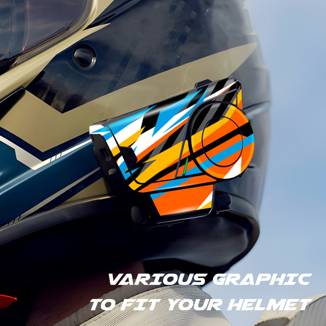 For Sena 60S Skin Stickers Communication System Protection Graphics Decal L28 Abstract Colorful Motorcycle Accessories