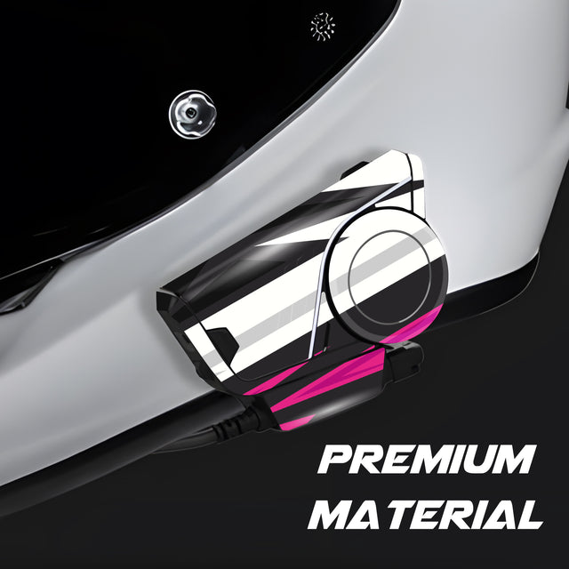 For Sena 60S Skin Stickers Communication System Protection Graphics Decal L29 Abstract Black White Motorcycle Accessories
