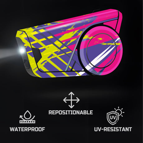For Sena 60S Skin Stickers Communication System Protection Graphics Decal L30 Abstract Colorful Motorcycle Accessories