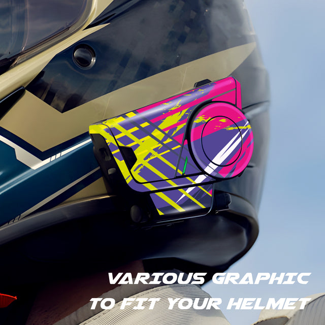 For Sena 60S Skin Stickers Communication System Protection Graphics Decal L30 Abstract Colorful Motorcycle Accessories