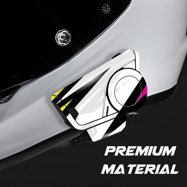 For Sena 60S Skin Stickers Communication System Protection Graphics Decal L31 Abstract Black White Motorcycle Accessories