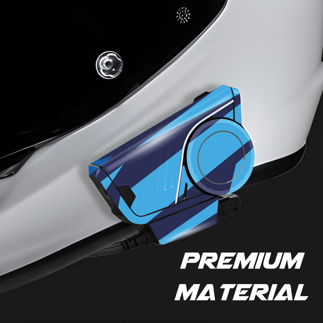 For Sena 60S Skin Stickers Communication System Protection Graphics Decal L32 Abstract Blue Motorcycle Accessories