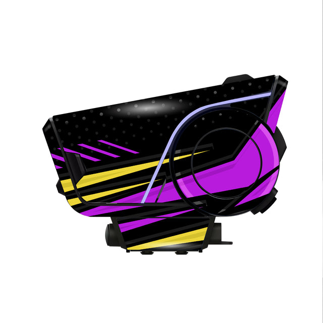 For Sena 60S Skin Stickers Communication System Protection Graphics Decal L33 Abstract Purple Black Motorcycle Accessories